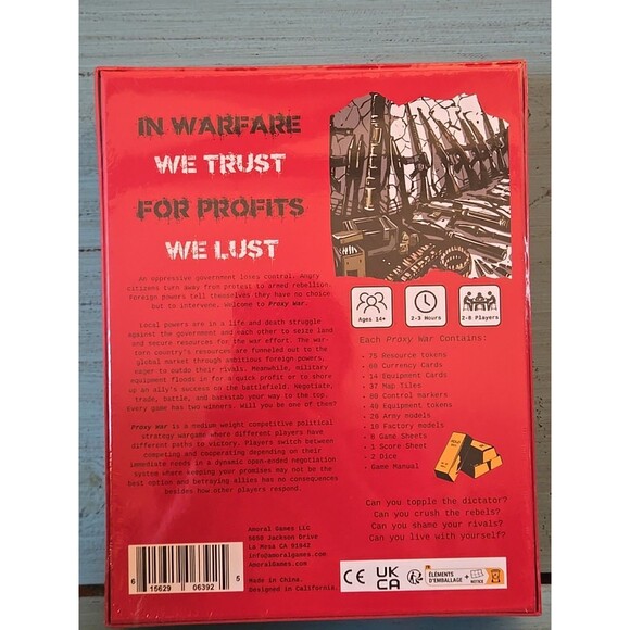 Proxy War Game By Amor al Games Angry Gov Loses Cntrl Foreign Pwrs Intervene 14+ - Picture 2 of 5
